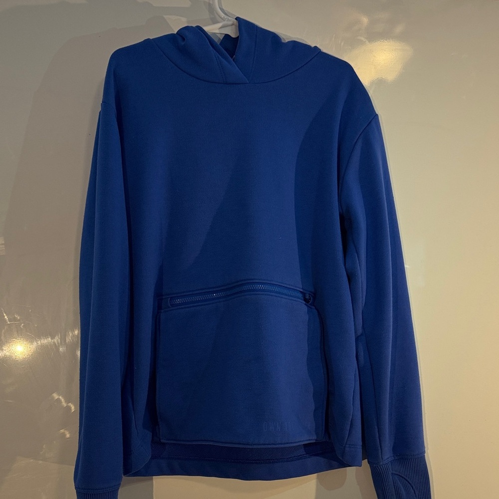 Athleta Girl Blue Hoodie Multi Pocket Size M/8-10